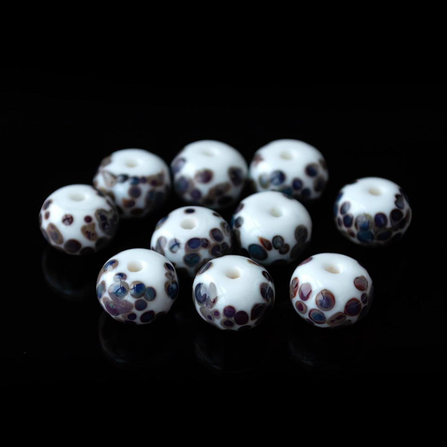 Handmade Lampwork Glass Spacer Set