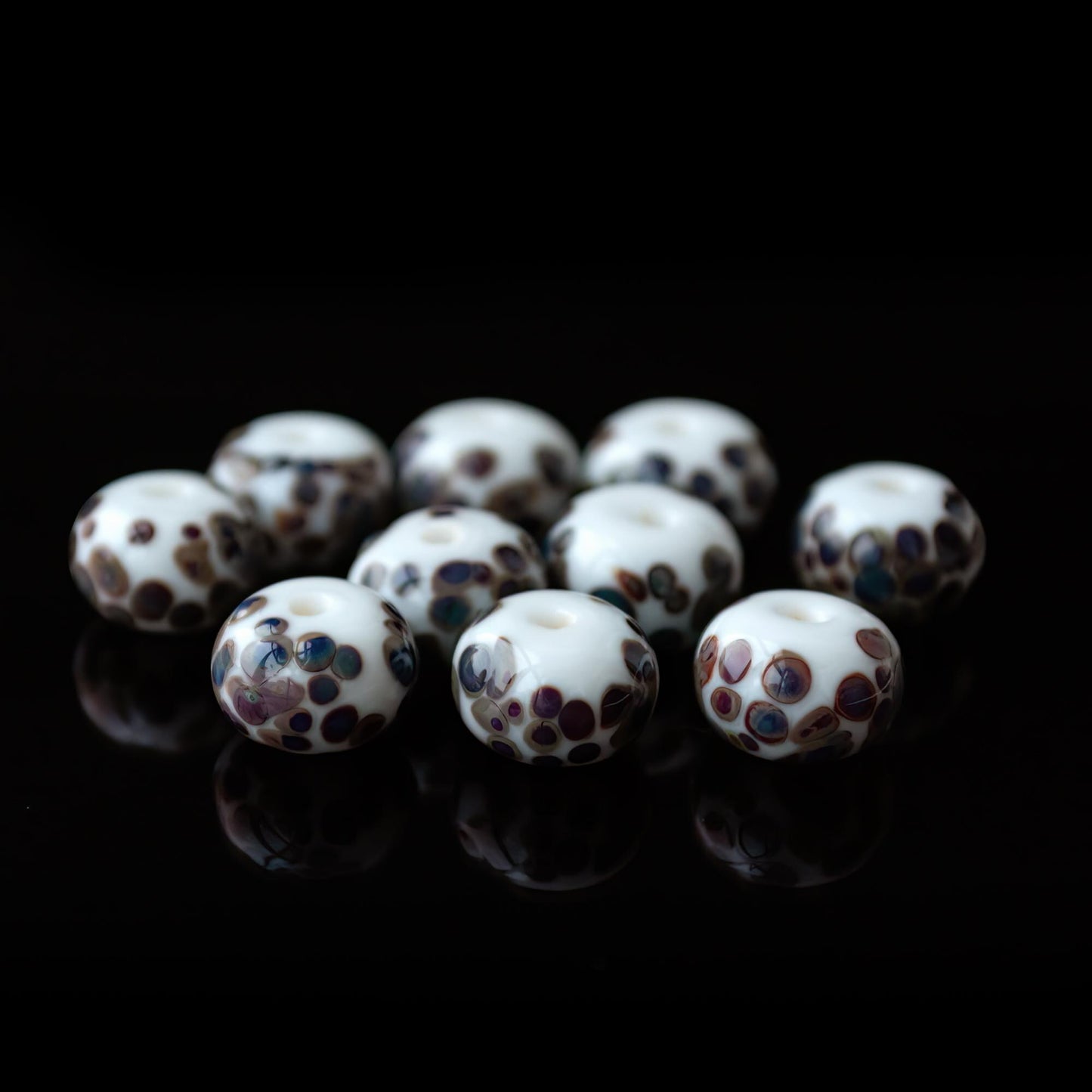 Handmade Lampwork Glass Spacer Set